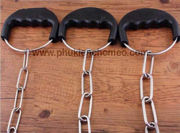 SP1417 - Dây inox 180 (hanpet 4711565) dây dắt chó mèo tay nhựa 3-10kg bản 3.0x120cm