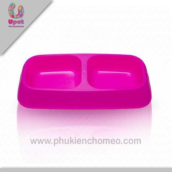 HP-SP81 - Bát bobo 3009 ( 4711688) bát ăn/uống cho chó mèo có 2 ngăn hình vuông-HP11035TC