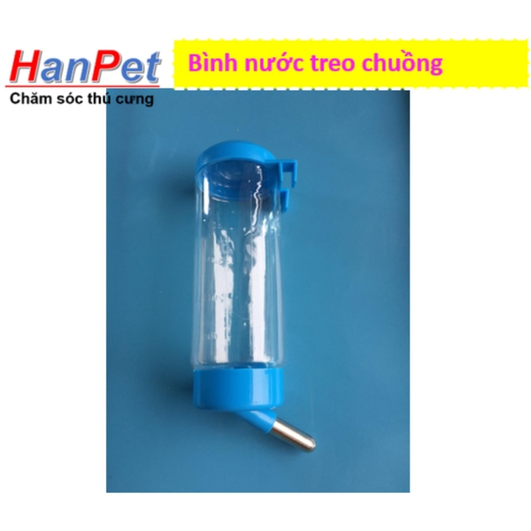 Bình uống nước tự động treo chuồng thú cưng (loại 450ml) hanpet 380