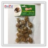 bộ  8 Xương xoắn da bò cho chó gặm - dài 5cm (hanpet 368)
