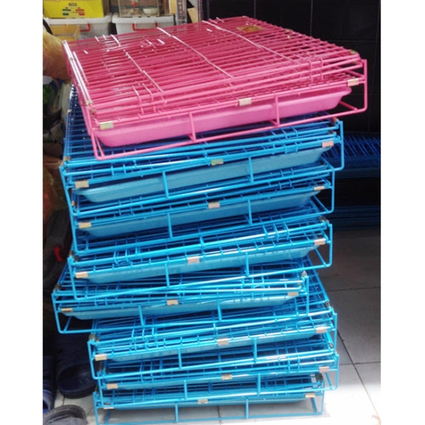 Chuồng Lồng /cũi sắt sơn tĩnh điện, phù hợp với chó mèo dưới 8kg (45x60cm cao 60cm) hanpet 388