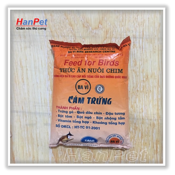 Combo3 gói Thức ăn cho chim(Cám trứng BAVI - 500gr) (hanpet 214)