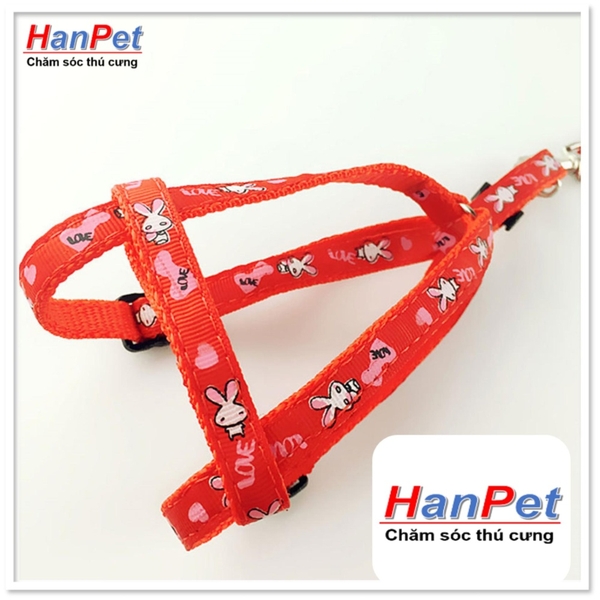 HP-Dây dắt chó + dây yếm đai yên ngựa cho chó 8-14kg ( 347)-HP10459TC