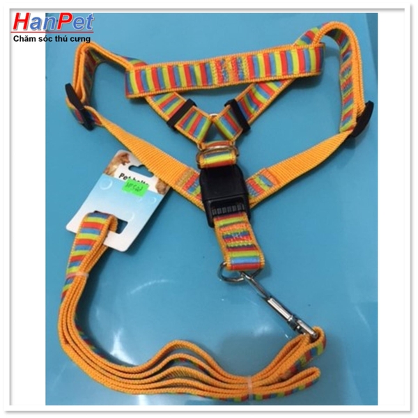 HP-Dây dắt chó + dây yếm đai yên ngựa cho chó 14-18kg ( 348)-HP10458TC