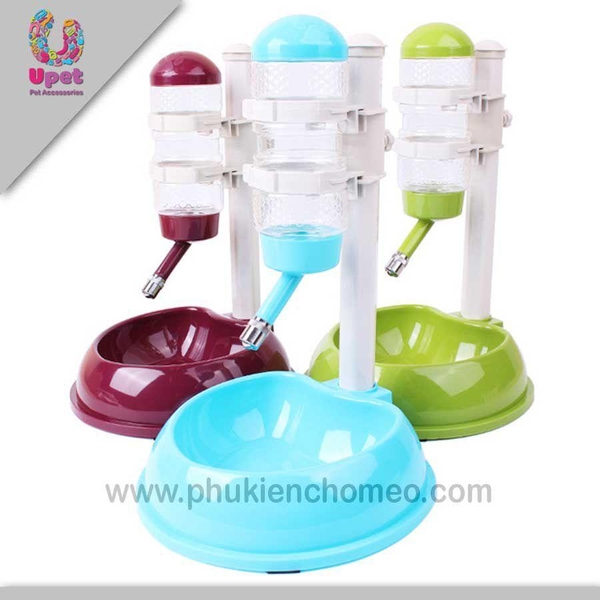 SP1283 – bộ  Bát ăn chó mèo kèm bình uống nước tự động (hanpet 4711746) Phù hợp với các bé <8kg