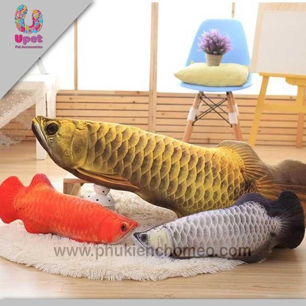 SP1252- cá kèm bạc hà (hanpet 4711835) đồ chơi cho mèo loại 20cm