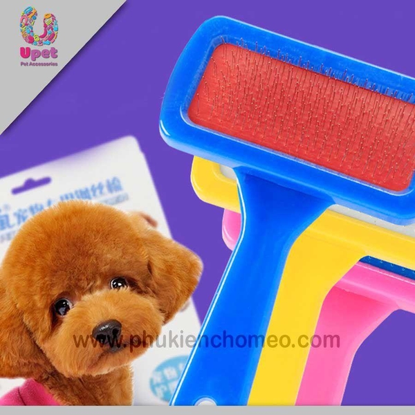 HP-SP1291 - Lược chải xù hồng trong trung ( 4711539) Lược loại bỏ lông rụng chó mèo-HP10894TC