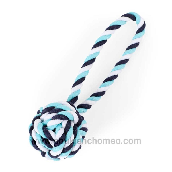 SP206 - Bóng thừng tay cầm ngắn (hanpet 4711516) đồ chơi chó mèo