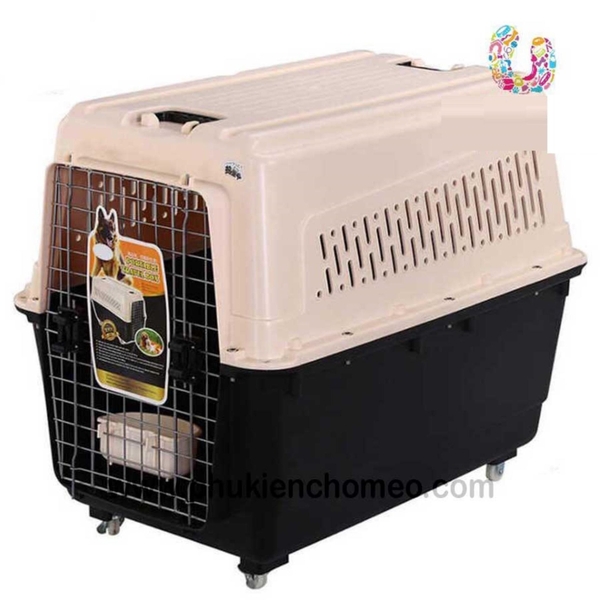 SP1400 - Lồng hàng không cho chó lớn (hanpet 4711570) Lồng vận chuyển chó 80*57*66 ( BP273 ): Cho chó khoảng 20kg