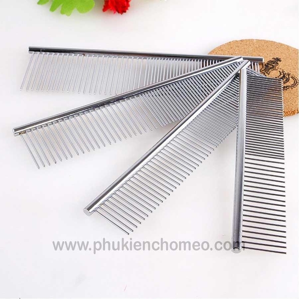 HP-SP512- Lược Petcom Inox ( 2 SIZE) lược chải lông chó mèo dày + thưa-HP10253TC