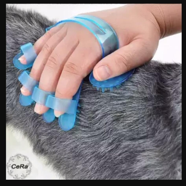 Găng tay nhựa tắm thú cưng (hanpet 349)