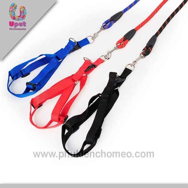 SP328 - Dây dắt yên ngựa tròn (hanpet 4711506) dây dắt chó size 8 (từ 3-7kg)