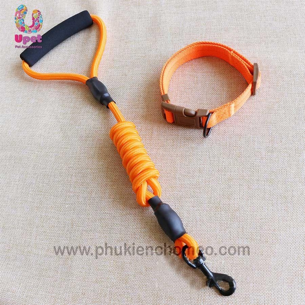 HP-SP1181 - Dây dắt vòng cổ -  Dây dắt tay cầm sợi tròn tam giác 3 SIZE ( 4711498) dây dắt chó sợi tròn kèm vòng cổ-HP10194TC