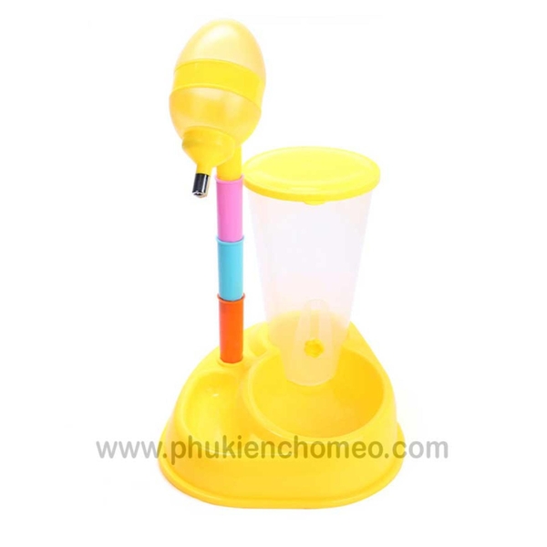 SP1346 - Bát uống nước tự động 7 sắc 2 ngăn (hanpet 4711623) bát uống nước chó mèo