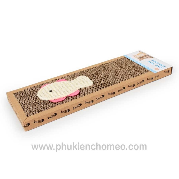SP1270 - Cào móng chữ nhật giấy (có 2 size) (hanpet 4711545) bàn cào móng cho mèo