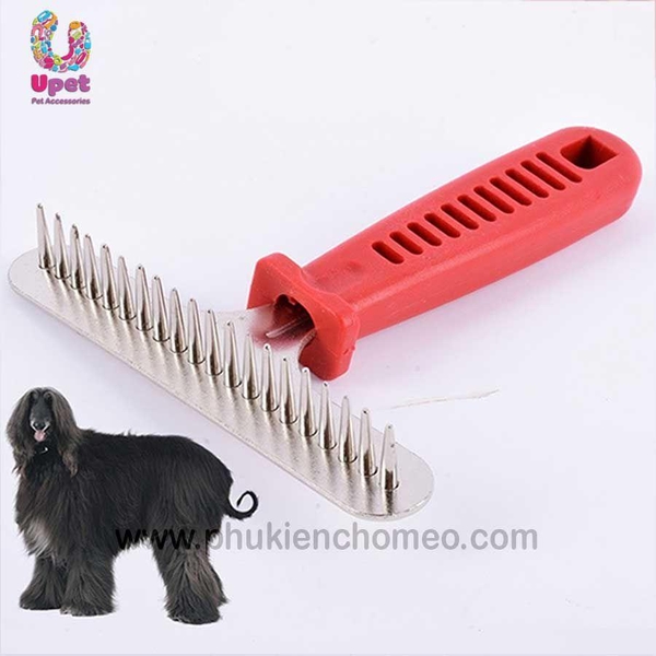 HP-SP502 - Lược đinh ba một hàng đinh – Lược chải lông chó mèo thích hợp chó lớn lông dày