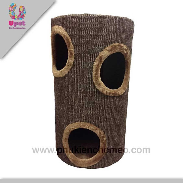 SP1247- Nhà mèo trụ 3 mắt 70cm (hanpet 4711583) trụ cào móng cho mèo