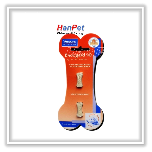 HỘP 2 VIÊN tẩy giun sán PHÁP - ENDOGARD (hanpet 118)