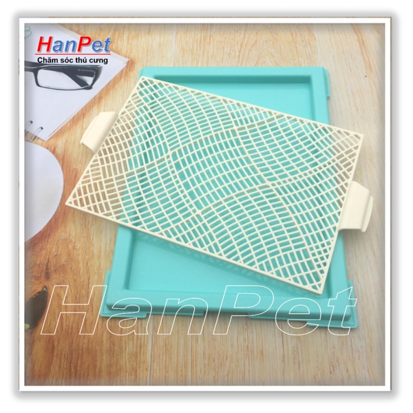 Khay vệ sinh chó (hanpet khay vs) 4 loại KHAY GHẾ NGỒI / KHAY DẸT CHÉO / KHAY DẸT TRỤ CÓ VÁCH / KHAY DẸT CẢI TIẾN