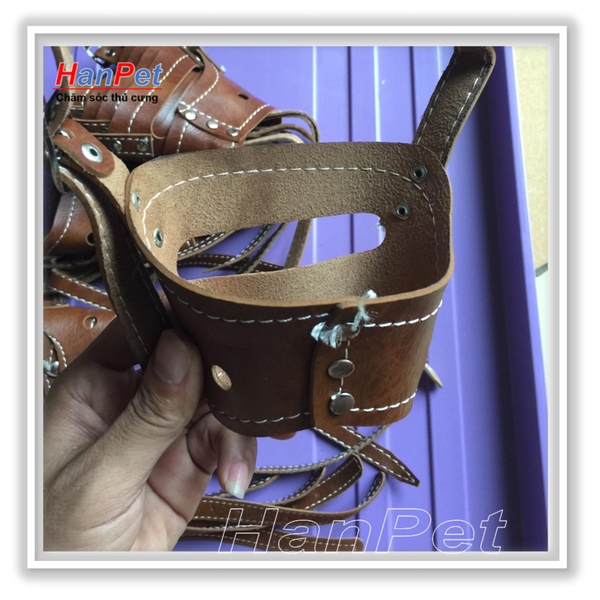 HP-Rọ mõm chó da loại mõm dài - size 4 cho chó 7- 12kg ( 605d)-HP10482TC
