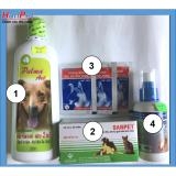 ComboThuốc phòng bệnh cho chó mèo 4 loại (hanpet 4 món)