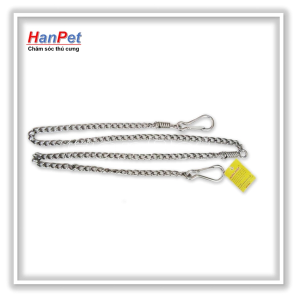 Xích mèo inox sợi to, dài 1,6m (hanpet 325f) (dùng cho chó mèo dưới 7kg)