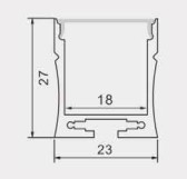 Thanh nhôm đèn LED PF-U-2723 - Thiết bị điện Thúy Nhi