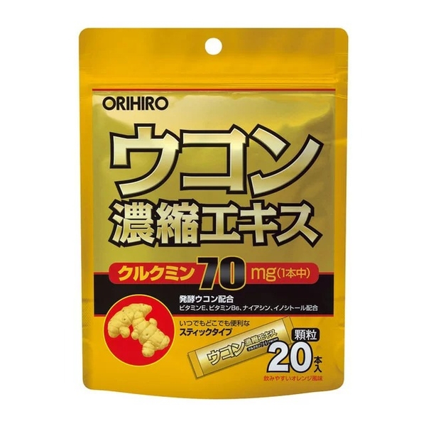 BỘT NGHỆ GIẢI RƯỢU ORIHIRO TÚI 20 GÓI - 4571157251240 Shop Nhật nội địa Hạ Long