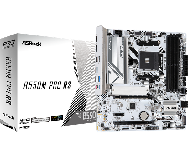 Mainboard Asrock B550M Pro RS Vietrender - Workstation, Hi-end Gaming ...