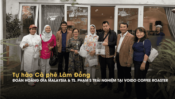 Đoàn Hoàng Gia Malaysia & TS. Phạm S, Kỷ Lục Gia Thế Giới trải nghiệm cà phê Lâm Đồng