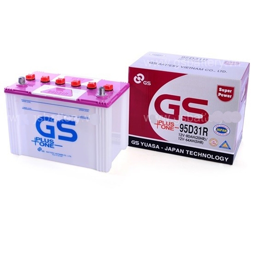 Ắc quy GS 95D31 R/L ( 12V – 80AH ) CÔNG TY TNHH XNK LCC VIỆT NAM