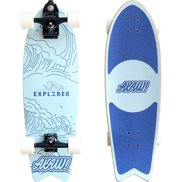 AKAW EXPLORER WITH WATERBONE ADAPTER SURFSKATE COMPLETE 9.5X30