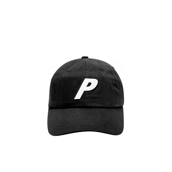 Palace P 6-Panel Cap Black