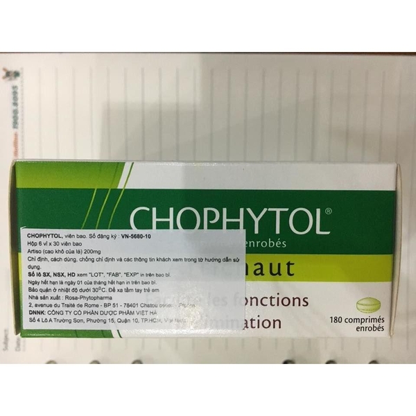 Chophytol/Mát gan/sản phẩm thảo dược-vitamin/nhathuocyentrang.com