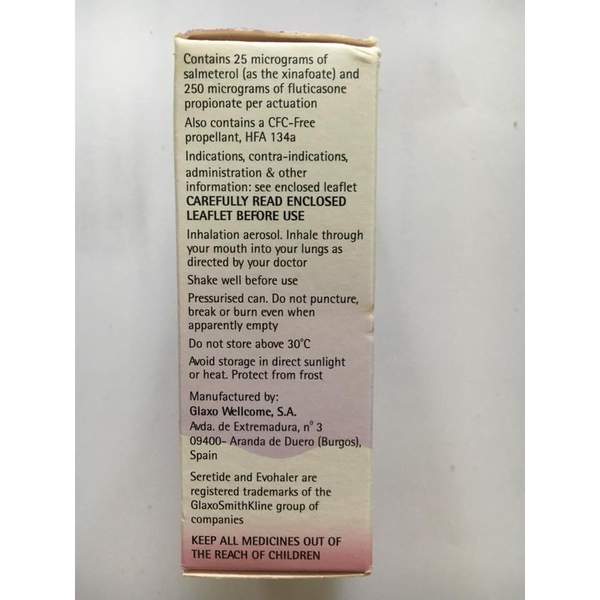Seretide 25/250/dị ứng-hen/thuốc tân dược/nhathuocyentrang