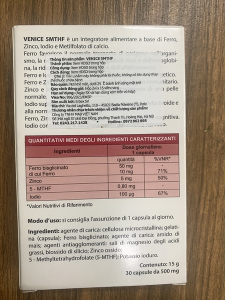 VENICE 5MTHF | nhathuocyentrang