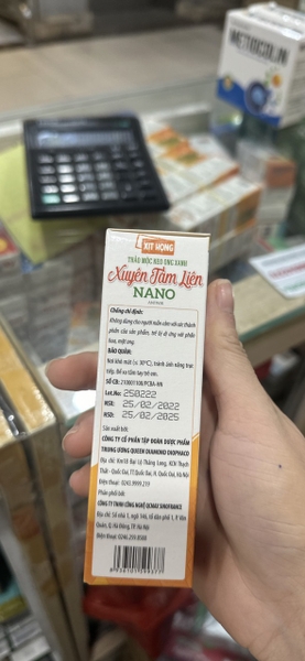 Xịt họng Xuyên Tâm Liên Nano | nhathuocyentrang