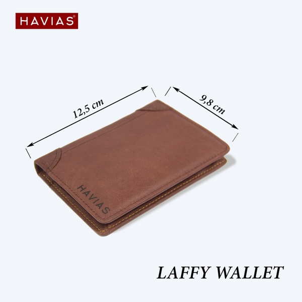 Ví da đứng Laffy Handcrafted Wallet 