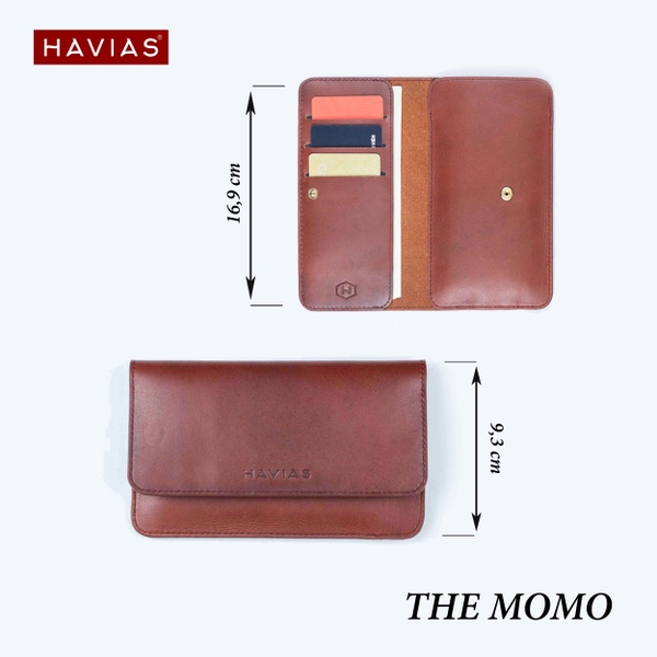 Kích thước ví The Momo Havias