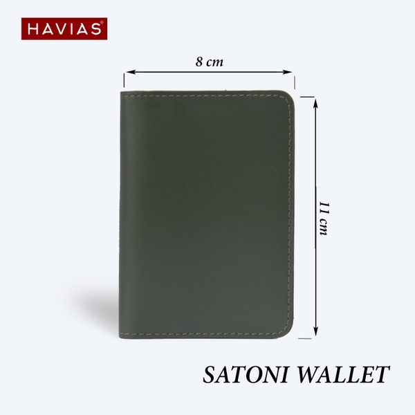 Kích thước ví da Satoni HAVIAS