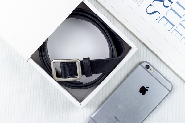 Dây thắt lưng nữ, Dây nịt nữ da bò thật HAVIAS màu Đen