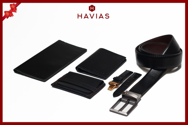 Gift Set Quà tặng da thật Premium HAVIAS Mystery, quà tặng Couple