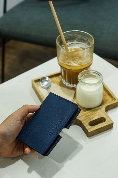 Couple Ví Harp & Gapple Handcrafted Wallet Navy