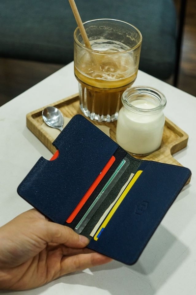 Couple Ví Harp & Gapple Handcrafted Wallet Navy