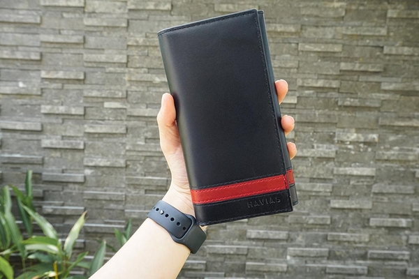 Ví Dài nam nữ The Heyday2 Mini Long Wallet may thủ công màu đen