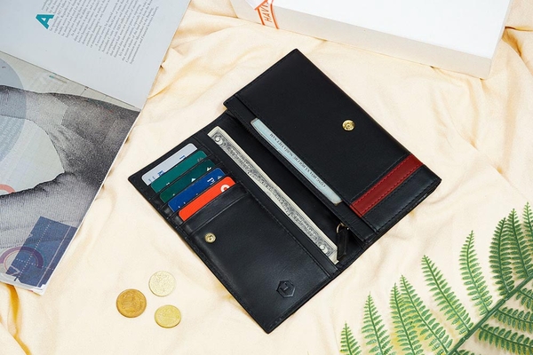 Ví Dài nam nữ The Heyday2 Mini Long Wallet may thủ công màu nâu