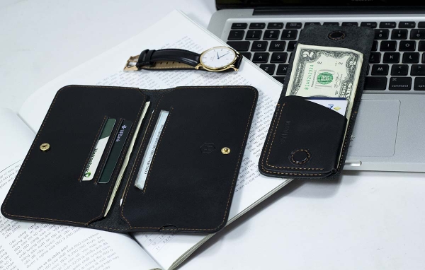 Couple_ví_Lemo_Handcrafted_&_Gerbera_Mini_Wallet_Black