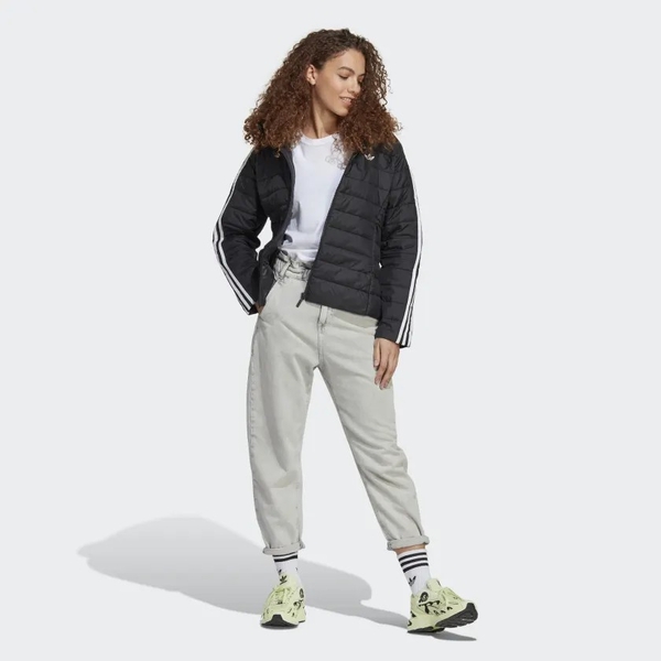 Áo Khoác Adidas Nữ Chính Hãng HOODED PREMIUM SLIM JACKET Đen