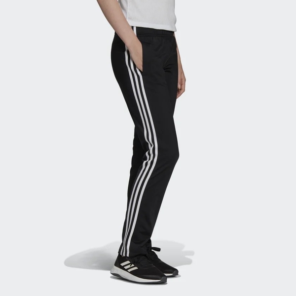 Male Polyester Adidas Essentials Warm-Up Tapered 3 Stripe Track Pant, Black