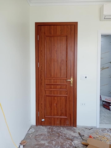Mẫu cửa phào nổi tân cổ điển - màu lim lào đỏ g7 kosdoor
